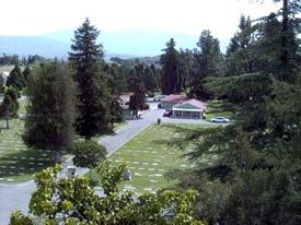 Elevated View of Cementary